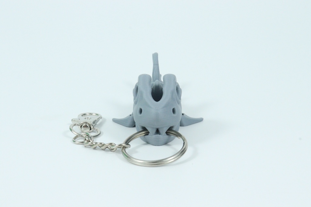 Skeleton Shark Keychain