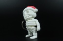 Santa Hat Skeleton Keychain