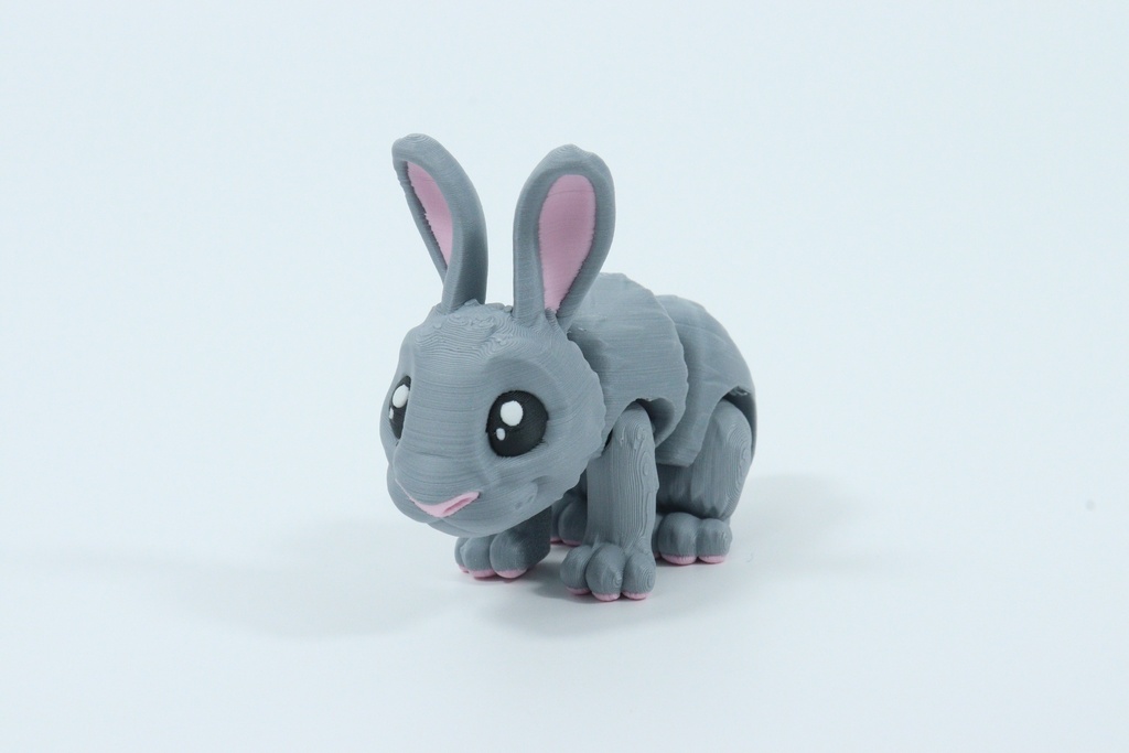 Fidget Friends - Baby Bunny (Light Gray, Without Keychain)
