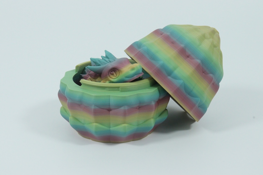 Baby Crystal Dragon (Rainbow, With Egg)