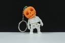 Pumpkin Head Skeleton Keychain