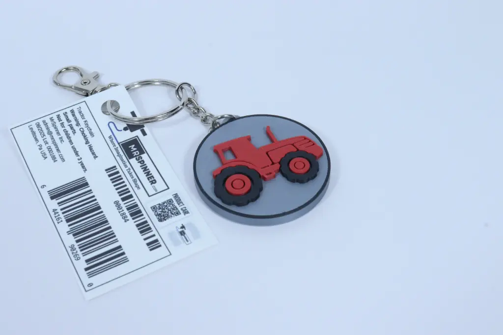 Tractor Keychain (Red)