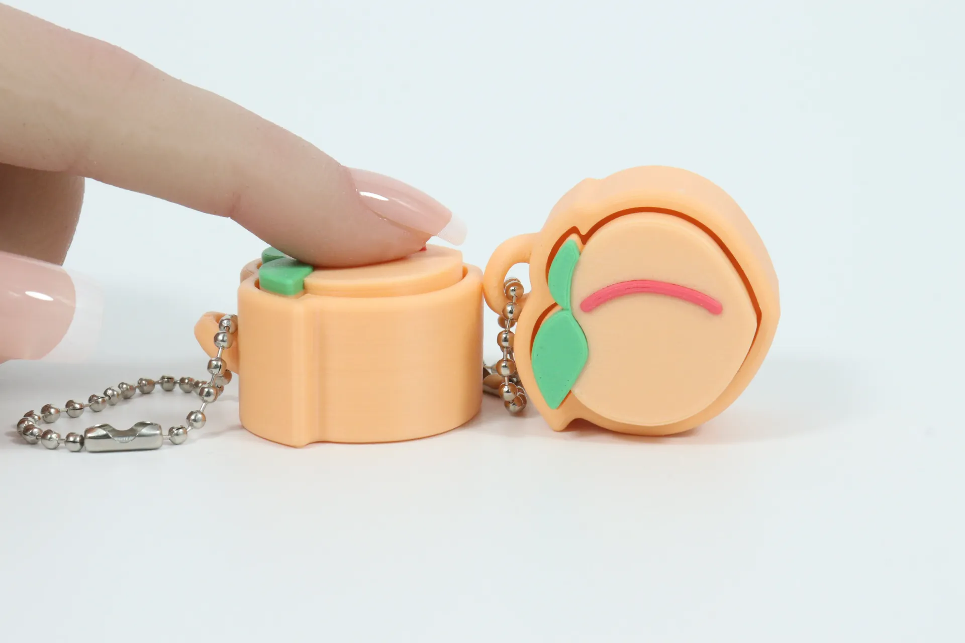 Peach Emoji Click Fidget